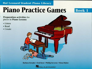 Icon image Piano Practice Games Book 1 (Music Instruction): Hal Leonard Student Piano Library