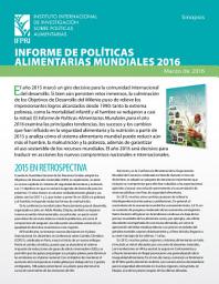 Icon image Informe de políticas alimentarias mundiales 2016: Sinopsis