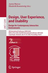 Icon image Design, User Experience, and Usability. Design for Contemporary Interactive Environments: 9th International Conference, DUXU 2020, Held as Part of the 22nd HCI International Conference, HCII 2020, Copenhagen, Denmark, July 19–24, 2020, Proceedings, Part II