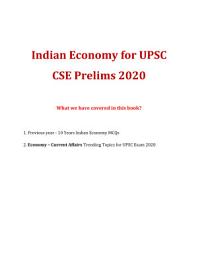 Icon image UPSC Prelims 2020 Current Affairs: Indian Economy