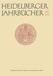 Icon image Heidelberger Jahrbücher: Band 41