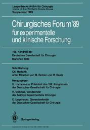 Icon image 106. Kongreß der Deutschen Gesellschaft für Chirurgie München, 29. März — 1. April 1989