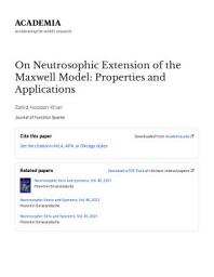 Icon image On Neutrosophic Extension of the Maxwell Model: Properties and Applications