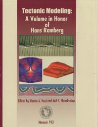 Icon image Tectonic Modeling: A Volume in Honor of Hans Ramberg, Issue 193