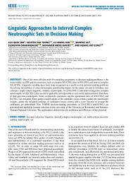 Icon image Linguistic Approaches to Interval Complex Neutrosophic Sets in Decision Making