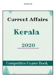 Icon image KPSC Kerala Current Affairs Yearbook 2020