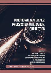 Icon image Functional Materials: Processing, Utilisation, Protection