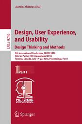 Icon image Design, User Experience, and Usability: Design Thinking and Methods: 5th International Conference, DUXU 2016, Held as Part of HCI International 2016, Toronto, Canada, July 17–22, 2016, Proceedings, Part I