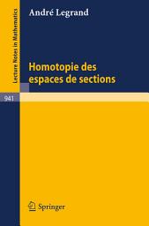 Icon image Homotopie des Espaces de Sections