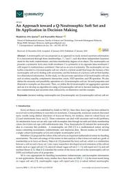 Icon image An Approach toward a Q-Neutrosophic Soft Set and Its Application in Decision Making