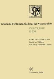 Icon image Identität und Differenz. Zum Prinzip cusanischen Denkens: 219. Sitzung am 16. Februar 1977 in Düsseldorf