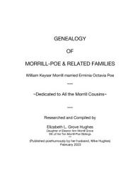 Icon image Morrill - Poe & Related Family History: Genealogy of the Morrill and Poe families