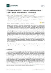 Icon image Fuzzy Parameterized Complex Neutrosophic Soft Expert Set for Decision under Uncertainty