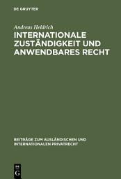 Icon image Internationale Zuständigkeit und anwendbares Recht