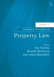 Icon image Modern Studies in Property Law, Volume 11