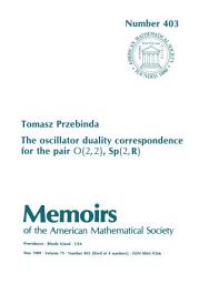 Icon image The Oscillator Duality Correspondence for the Pair $O(2,2)$, $SP(2,{\mathbb R})$