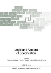 Icon image Logic and Algebra of Specification