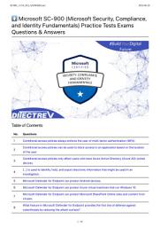 Icon image ⬆️ Microsoft SC-900 (Security, Compliance, and Identity Fundamentals) Practice Tests Exams 211 Questions & No Answers PDF