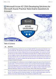 Icon image ⬆️ Microsoft Azure AZ-204 (Developing Solutions for Azure) Exam 220 Questions & Answers PDF