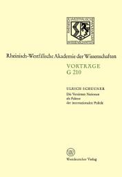 Icon image Die Vereinten Nationen als Faktor der internationalen Politik: 191. Sitzung am 23. Januar 1974 in Düsseldorf