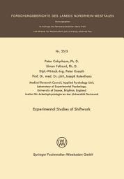 Icon image Experimental Studies of Shiftwork: Proceedings of the Third International Symposium on Night- and Shiftwork, under the auspices of the Subcommittee on Shift Work of the Permanent Commission and International Association on Occupational Health Dortmund, October 29–31, 1974